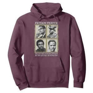 Freedom Fighters Heritage Hoodie Malcolm X Marcus Garvey Huey P Newton Steve Biko Revolution TS02 Maroon Print Your Wear