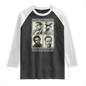 Freedom Fighters Heritage Raglan Shirt Malcolm X Marcus Garvey Huey P Newton Steve Biko Revolution TS02 Black White Print Your Wear