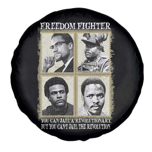 Freedom Fighters Heritage Spare Tire Cover Malcolm X Marcus Garvey Huey P Newton Steve Biko Revolution TS02 Print Your Wear