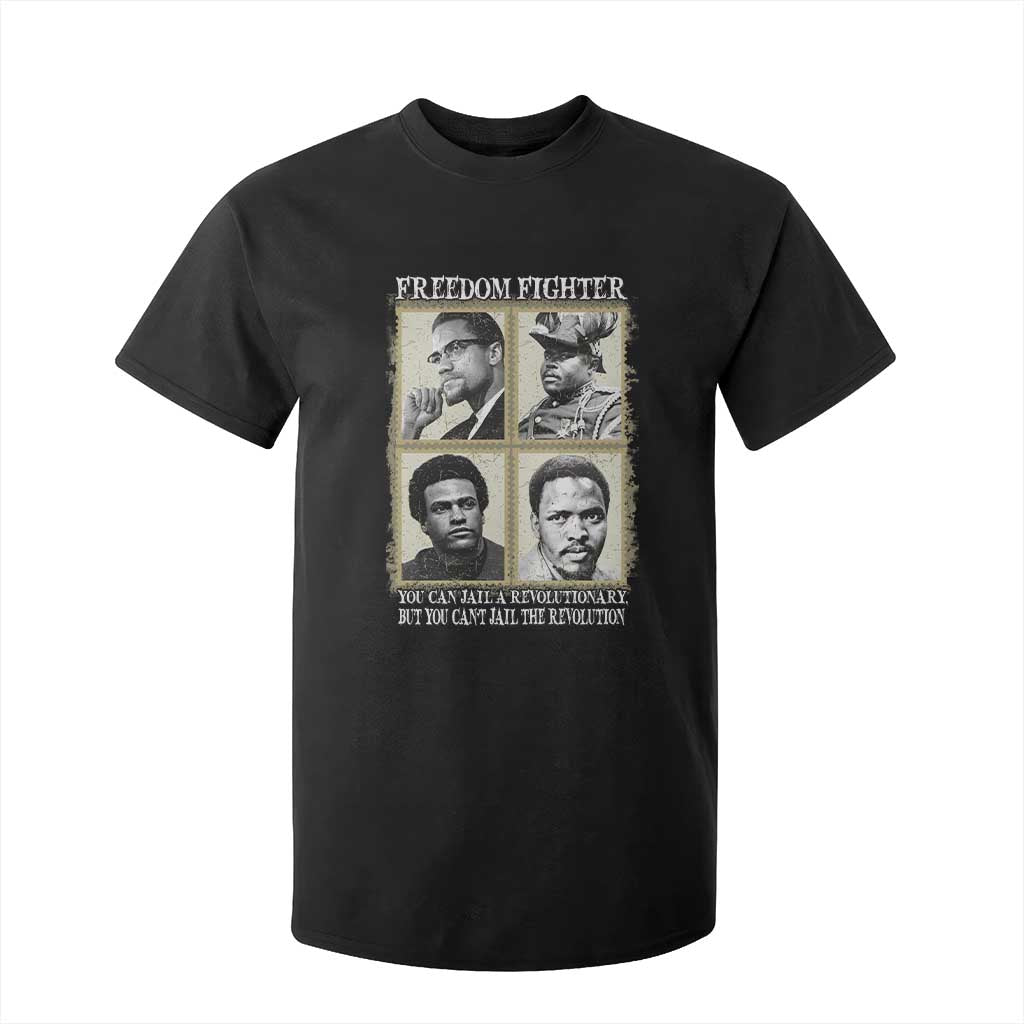 Freedom Fighters Heritage T Shirt For Kid Malcolm X Marcus Garvey Huey P Newton Steve Biko Revolution TS02 Black Print Your Wear