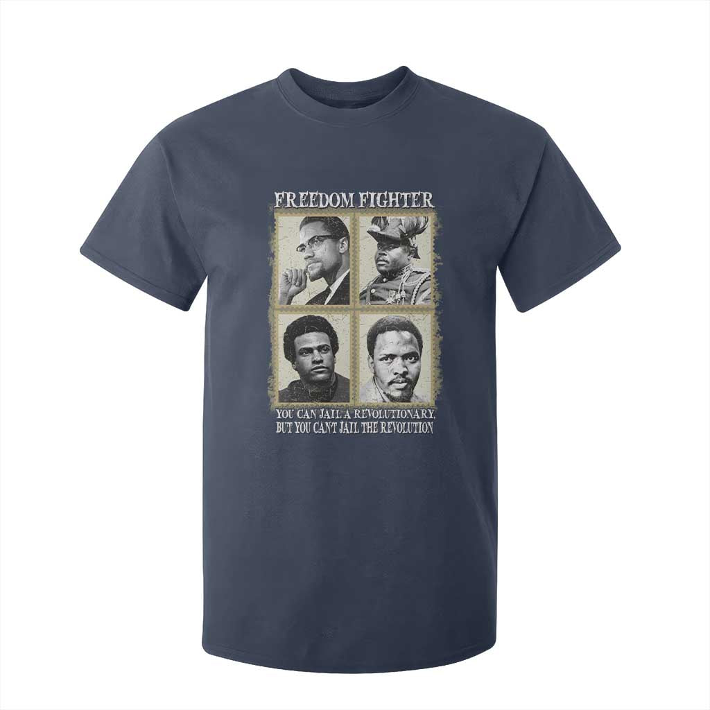 Freedom Fighters Heritage T Shirt For Kid Malcolm X Marcus Garvey Huey P Newton Steve Biko Revolution TS02 Navy Print Your Wear