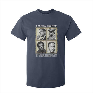 Freedom Fighters Heritage T Shirt For Kid Malcolm X Marcus Garvey Huey P Newton Steve Biko Revolution TS02 Navy Print Your Wear