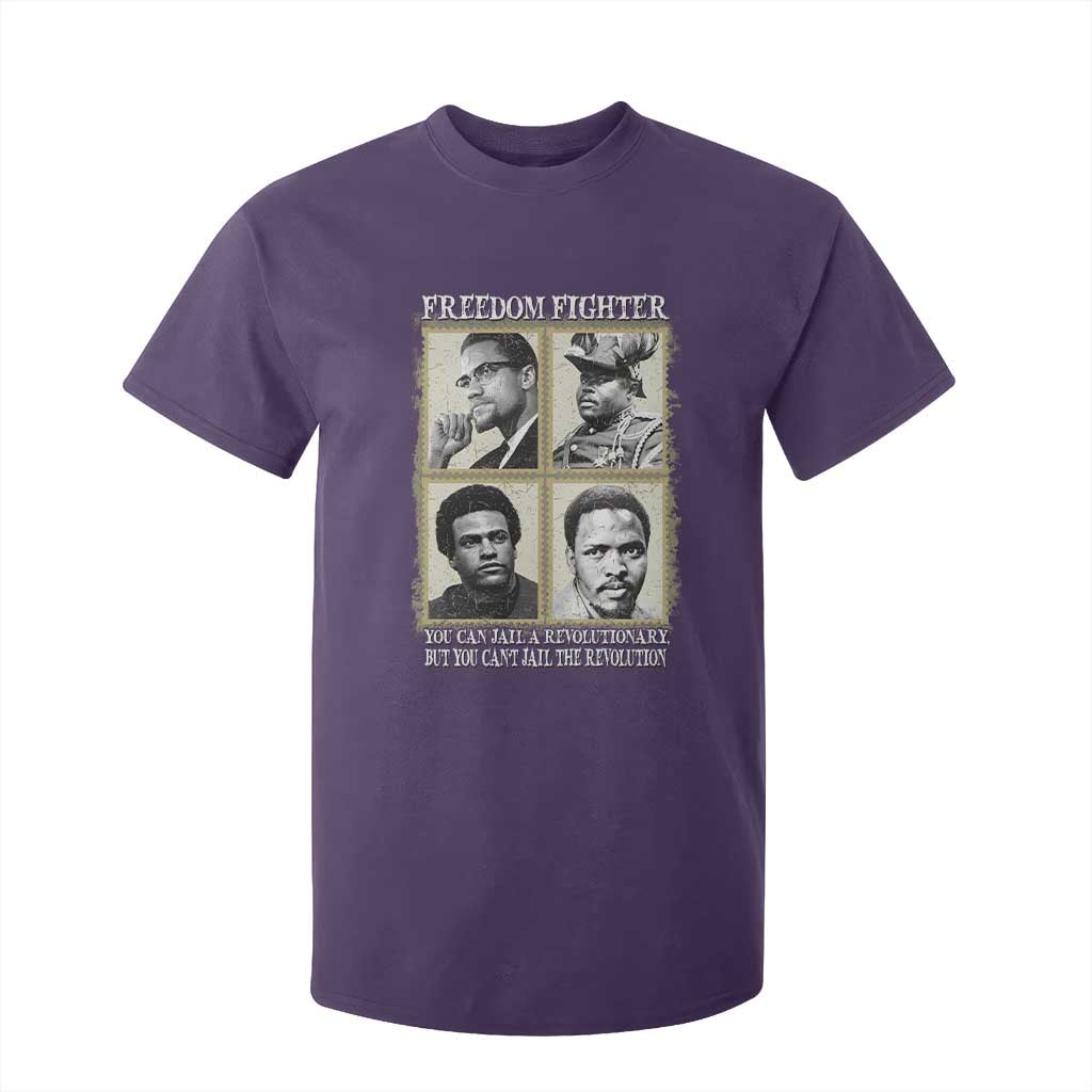 Freedom Fighters Heritage T Shirt For Kid Malcolm X Marcus Garvey Huey P Newton Steve Biko Revolution TS02 Purple Print Your Wear