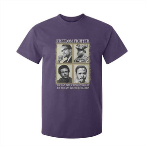 Freedom Fighters Heritage T Shirt For Kid Malcolm X Marcus Garvey Huey P Newton Steve Biko Revolution TS02 Purple Print Your Wear