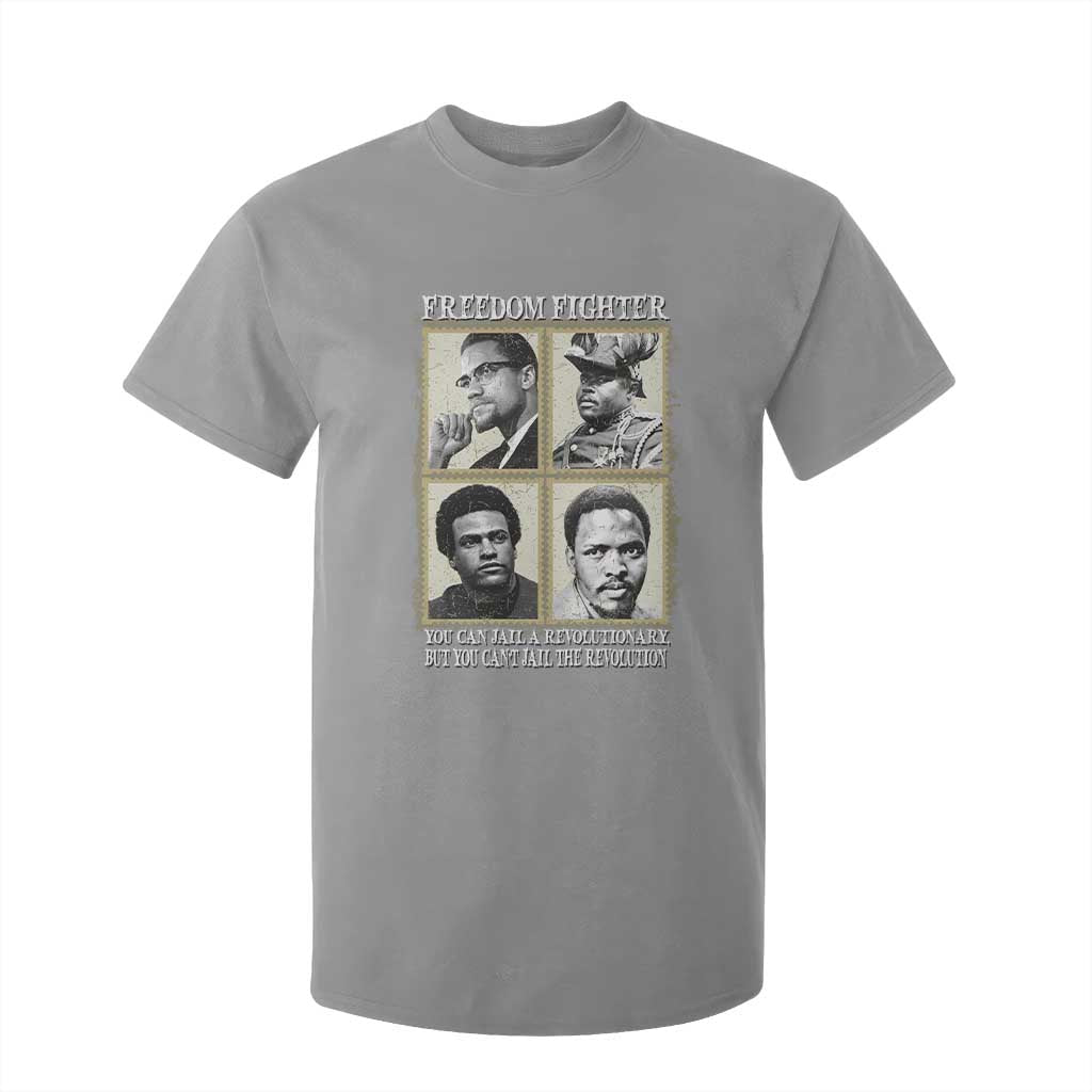 Freedom Fighters Heritage T Shirt For Kid Malcolm X Marcus Garvey Huey P Newton Steve Biko Revolution TS02 Sport Gray Print Your Wear