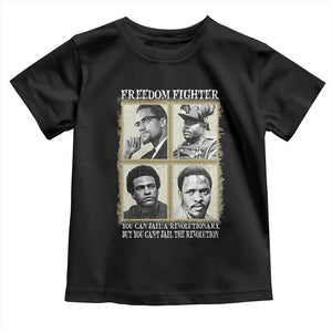 Freedom Fighters Heritage Toddler T Shirt Malcolm X Marcus Garvey Huey P Newton Steve Biko Revolution TS02 Black Print Your Wear