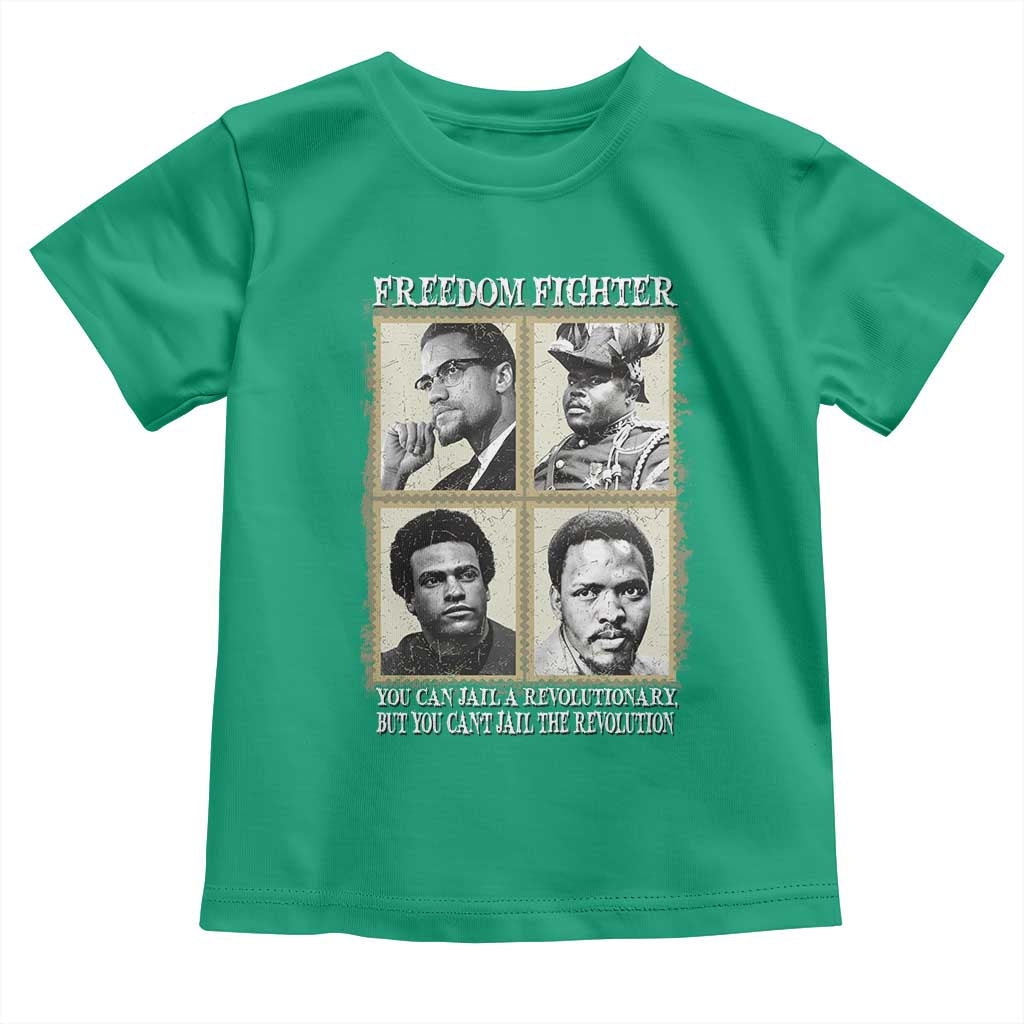 Freedom Fighters Heritage Toddler T Shirt Malcolm X Marcus Garvey Huey P Newton Steve Biko Revolution TS02 Irish Green Print Your Wear