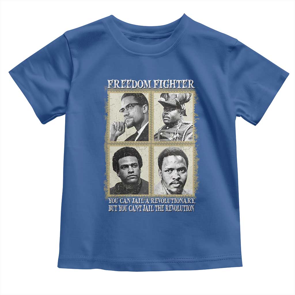 Freedom Fighters Heritage Toddler T Shirt Malcolm X Marcus Garvey Huey P Newton Steve Biko Revolution TS02 Royal Blue Print Your Wear