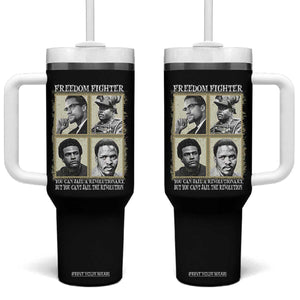 Freedom Fighters Heritage Tumbler With Handle Malcolm X Marcus Garvey Huey P Newton Steve Biko Revolution TS02 One Size: 40 oz Black Print Your Wear