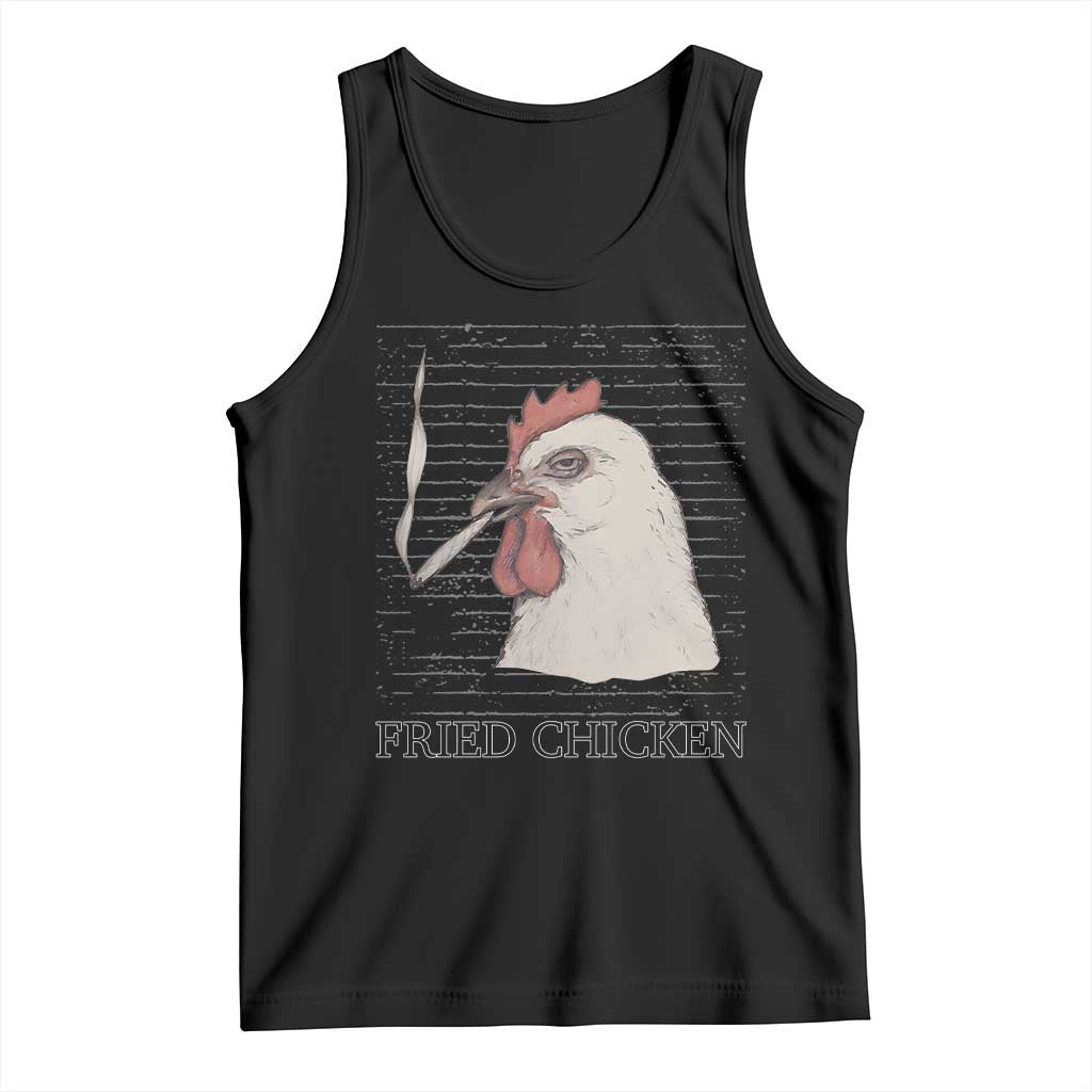 Fried Chicken 420 Tank Top Funny Weed Stoner Cannabis TS10 Black Print Your Wear