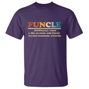 Funcle Funny Uncle T Shirt Like An Uncle Only Funner Fathers Day TS10 Purple Print Your Wear