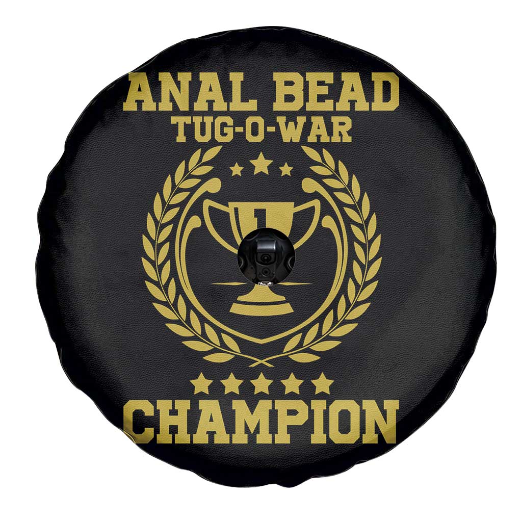 Funny #1 Anal Bead Tug O War Champion Spare Tire Cover Adult Humor Cringe - PrintYourWear Diameter: 26 inches Camera Hole Size: No hole