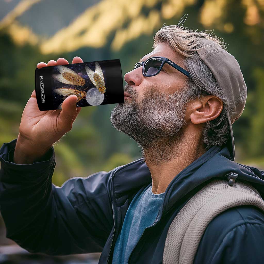 Funny 3 Cicadas Concert Fest Moon Cicada Reunion 4 in 1 Can Cooler Tumbler TS11 Print Your Wear