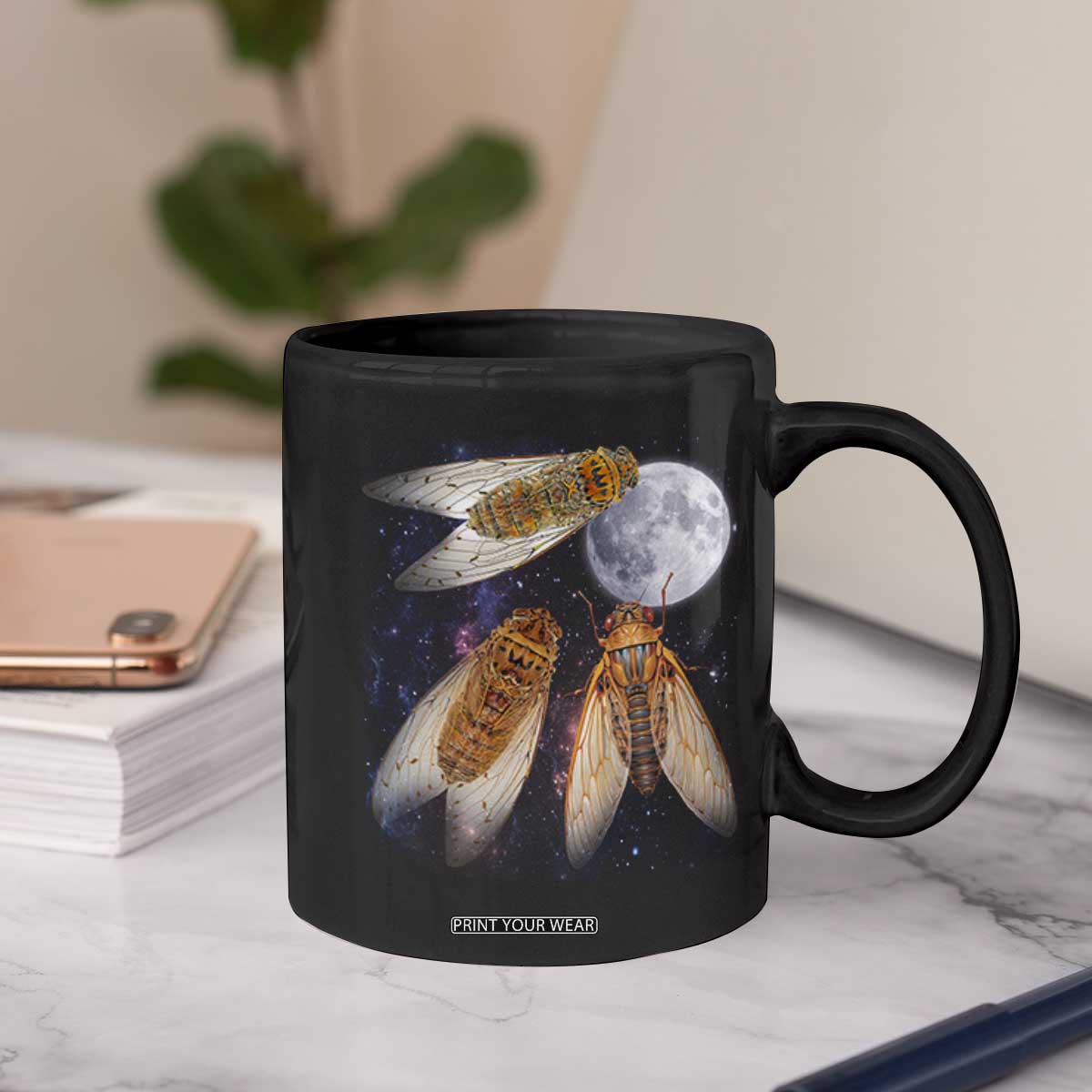 Funny 3 Cicadas Concert Fest Moon Cicada Reunion Coffee Mug TS11 Print Your Wear