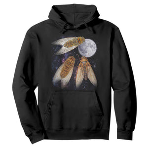 Funny 3 Cicadas Concert Fest Moon Cicada Reunion Hoodie TS11 Black Print Your Wear