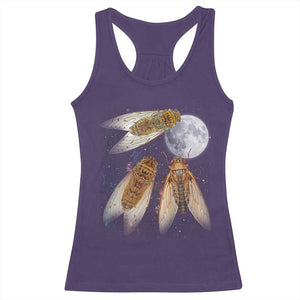 Funny 3 Cicadas Concert Fest Moon Cicada Reunion Racerback Tank Top TS11 Purple Print Your Wear