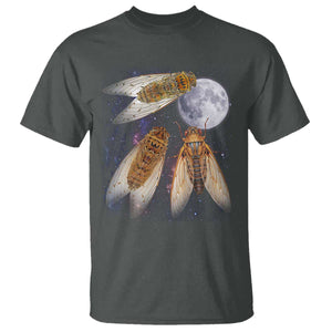 Funny 3 Cicadas Concert Fest Moon Cicada Reunion T Shirt TS11 Dark Heather Print Your Wear