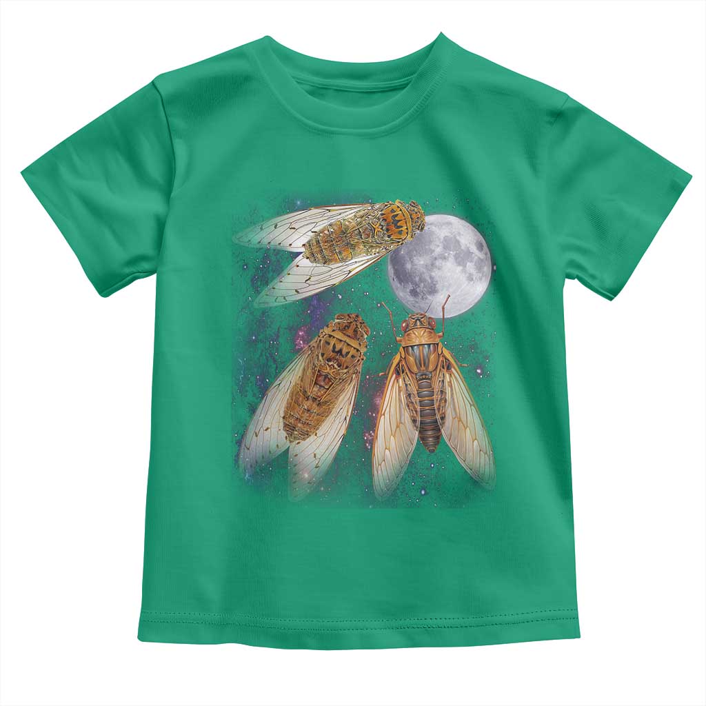 Funny 3 Cicadas Concert Fest Moon Cicada Reunion Toddler T Shirt TS11 Irish Green Print Your Wear