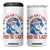 Funny 4th Of July 4 in 1 Can Cooler Tumbler George Washington Stay Strapped Or Get Clapped TS10 One Size: 16 oz White Print Your Wear