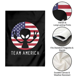 Funny 4th Of July Alien Garden Flag Team America USA Flag UFO TS11 Print Your Wear