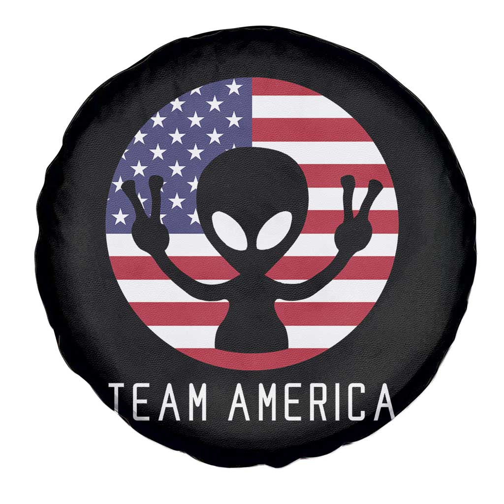 Funny 4th Of July Alien Spare Tire Cover Team America USA Flag UFO TS11 Print Your Wear