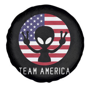 Funny 4th Of July Alien Spare Tire Cover Team America USA Flag UFO TS11 Print Your Wear