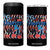 Funny 4th Of July American Honey 4 in 1 Can Cooler Tumbler USA Independence Day Coquette TS11 One Size: 16 oz Black Print Your Wear