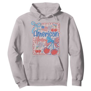 Funny 4th Of July American Honey Hoodie USA Independence Day Coquette TS11 Ice Gray Print Your Wear