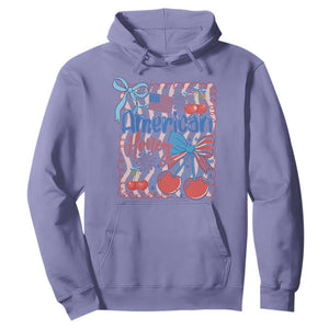 Funny 4th Of July American Honey Hoodie USA Independence Day Coquette TS11 Violet Print Your Wear