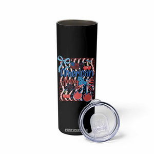Funny 4th Of July American Honey Skinny Tumbler USA Independence Day Coquette TS11 Print Your Wear