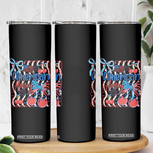 Funny 4th Of July American Honey Skinny Tumbler USA Independence Day Coquette TS11 Print Your Wear