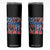 Funny 4th Of July American Honey Skinny Tumbler USA Independence Day Coquette TS11 Black Print Your Wear