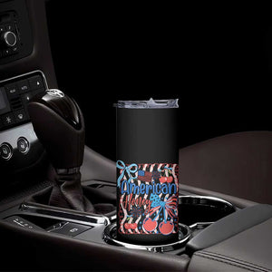 Funny 4th Of July American Honey Skinny Tumbler USA Independence Day Coquette TS11 Print Your Wear