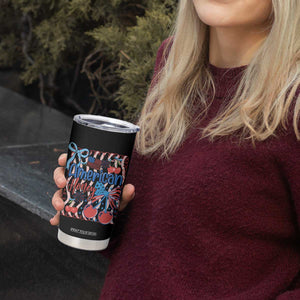 Funny 4th Of July American Honey Tumbler Cup USA Independence Day Coquette TS11 Print Your Wear
