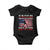 Funny 4th Of July Baseball Baby Onesie The Whole Sky Would Brighten Up With Fireworks American Flag TS11 Black Print Your Wear