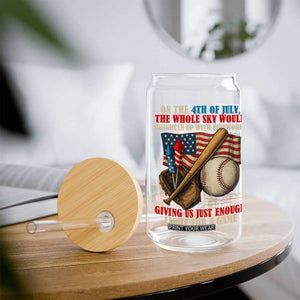 Funny 4th Of July Baseball Glass Can The Whole Sky Would Brighten Up With Fireworks Giving Us Light For A Game TS11 Print Your Wear