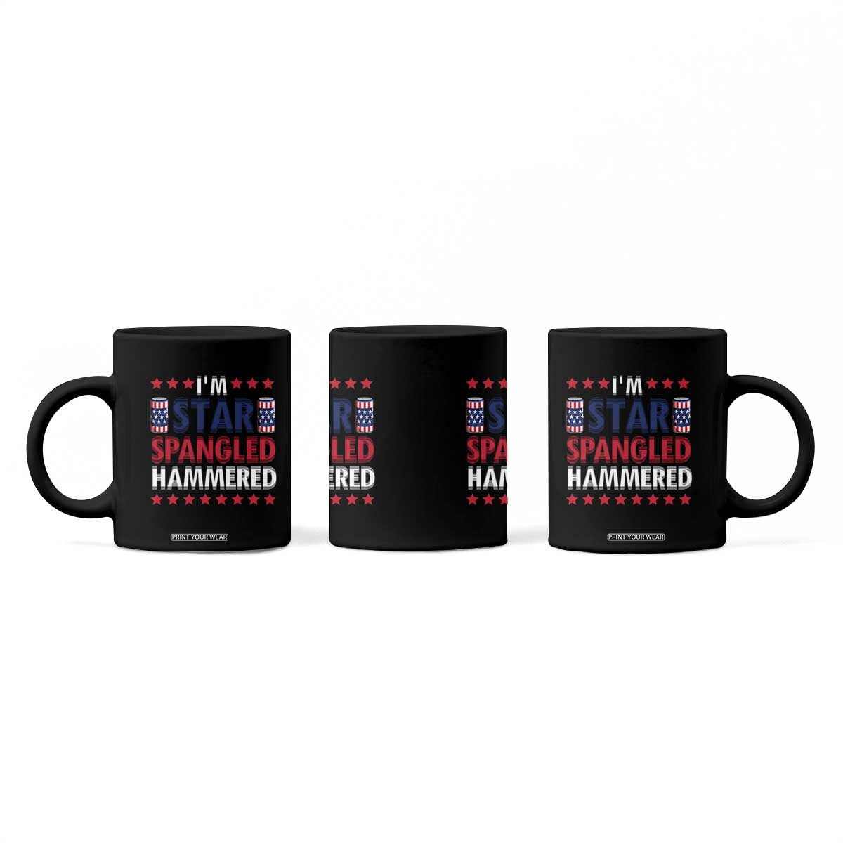 Funny 4th Of July Beer Drinking Lover Coffee Mug I'm Star Spangled Hammered TS11 Print Your Wear