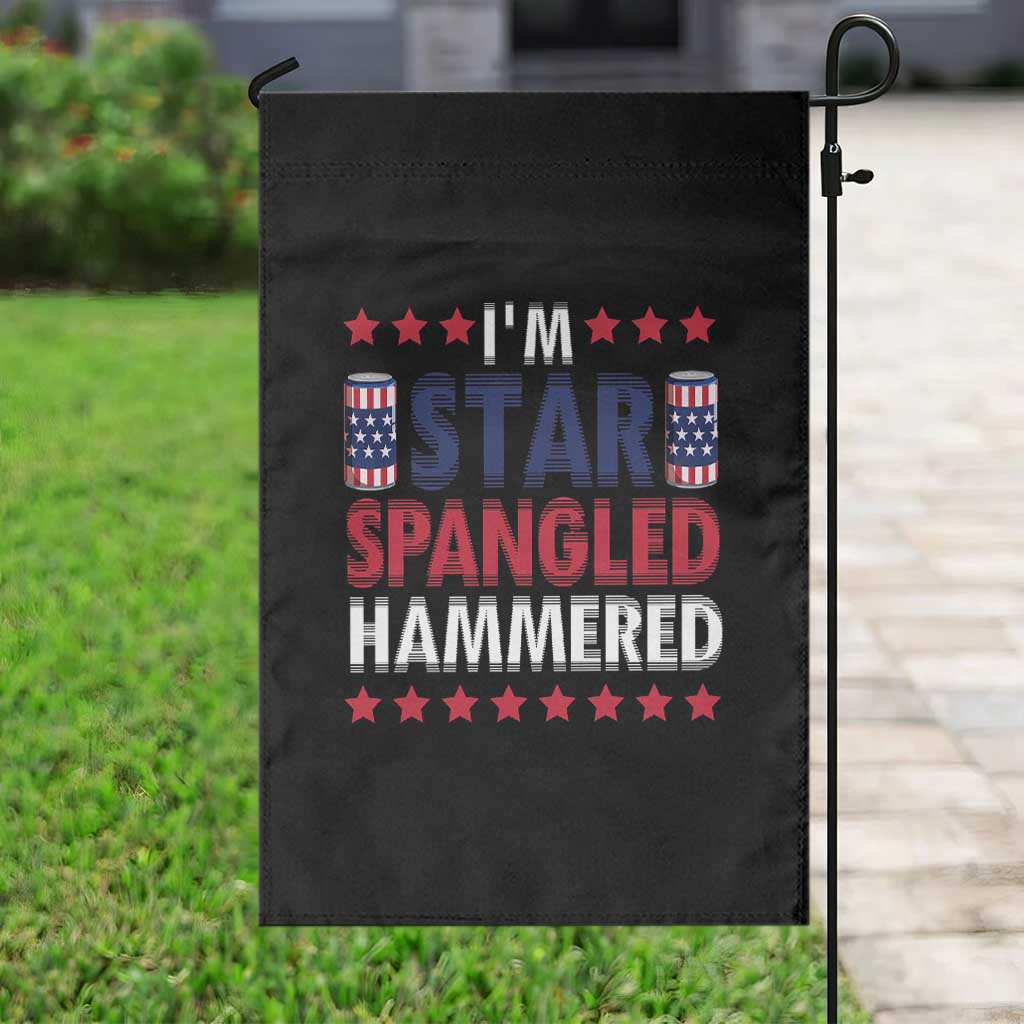 Funny 4th Of July Beer Drinking Lover Garden Flag I'm Star Spangled Hammered TS11 Print Your Wear