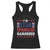 Funny 4th Of July Beer Drinking Lover Racerback Tank Top I'm Star Spangled Hammered TS11 Black Print Your Wear
