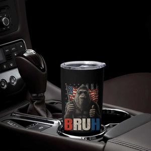 Funny 4th Of July Bigfoot Bruh Tumbler Cup Patriotic Sasquatch American US Flag TS11 Print Your Wear
