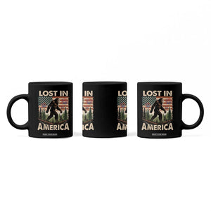 Funny 4th Of July Bigfoot Lost In America Coffee Mug Patriotic Sasquatch US Flag Fireworks TS11 Print Your Wear