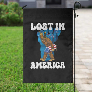 Funny 4th Of July Bigfoot Lost In America Garden Flag Patriotic Sasquatch Rocket Footprint Fireworks TS11 Print Your Wear