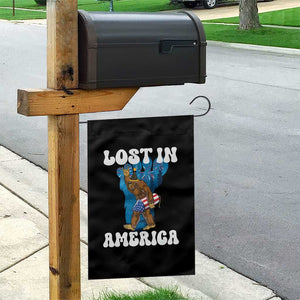 Funny 4th Of July Bigfoot Lost In America Garden Flag Patriotic Sasquatch Rocket Footprint Fireworks TS11 Print Your Wear