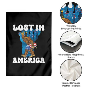 Funny 4th Of July Bigfoot Lost In America Garden Flag Patriotic Sasquatch Rocket Footprint Fireworks TS11 Print Your Wear