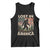 Funny 4th Of July Bigfoot Lost In America Tank Top Patriotic Sasquatch US Flag Fireworks TS11 Black Print Your Wear