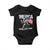 Funny 4th Of July Bigfoot Merica Baby Onesie Patriotic Sasquatch American US Flag TS11 Black Print Your Wear