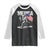 Funny 4th Of July Bigfoot Merica Raglan Shirt Patriotic Sasquatch American US Flag TS11 Black White Print Your Wear