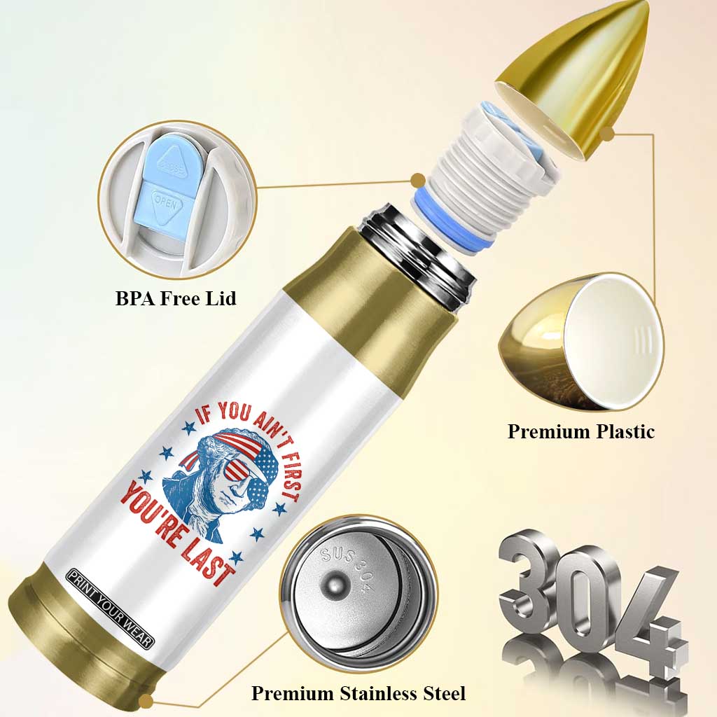 Funny 4th Of July Bullet Tumbler George Washington Stay Strapped Or Get Clapped TS10 Print Your Wear