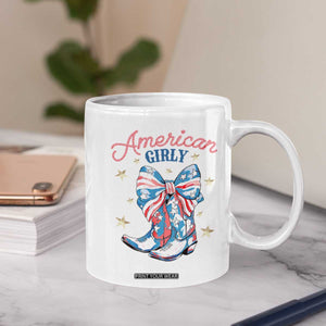 Funny 4th Of July Country Cowgirl Coffee Mug American Girly Western Cowboy Boots TS11 Print Your Wear