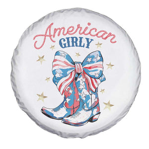 Funny 4th Of July Country Cowgirl Spare Tire Cover American Girly Western Cowboy Boots TS11 Print Your Wear